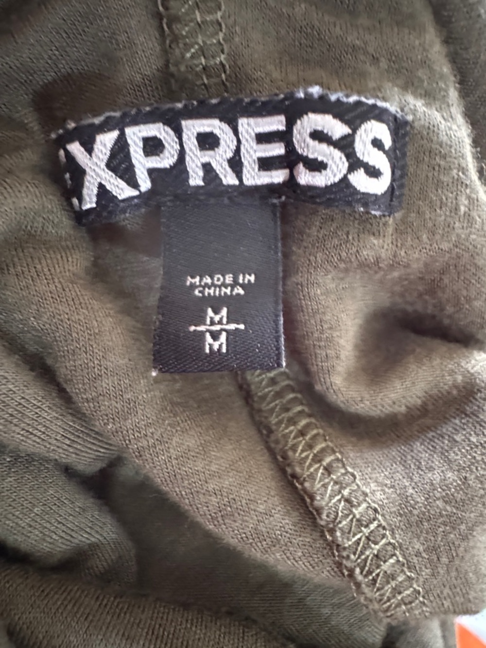 Express Olive Rib Knit Midi Slip Dress - Women's Size Medium - Picture 4 of 6